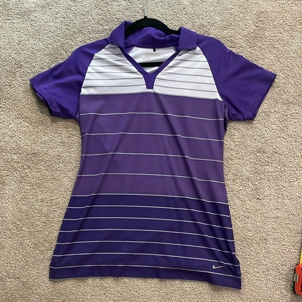 Nike Dri-FIT Purple Golf Performance Shirt